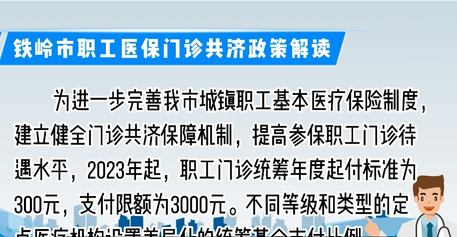 铁岭市职工医保门诊共济政策解读